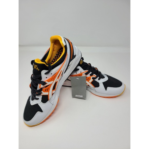 Asics Shoes Men 9.5 White Orange Gel Kayano Trainer Happy Chaos Sneaker 1191A200